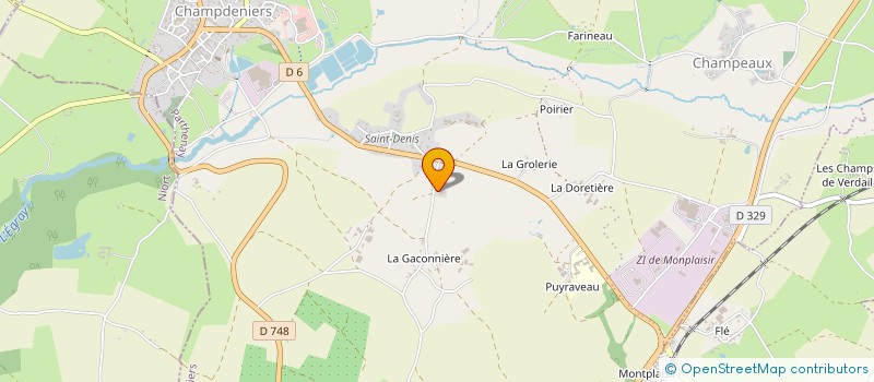 localisation de l'entreprise MONSIEUR ABDELKADER BOUKEZZOULA  CHAMPDENIERS