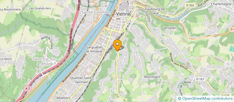 localisation de l'entreprise MONSIEUR ABDELKADER BOUSSAHA  VIENNE