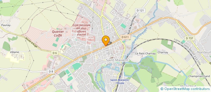 localisation de l'entreprise MONSIEUR ABDELKADER BOUZOUAOUI à ST MAIXENT L ECOLE