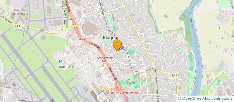 localisation de l'entreprise MONSIEUR ABDELKADER CHABANE  BLAGNAC