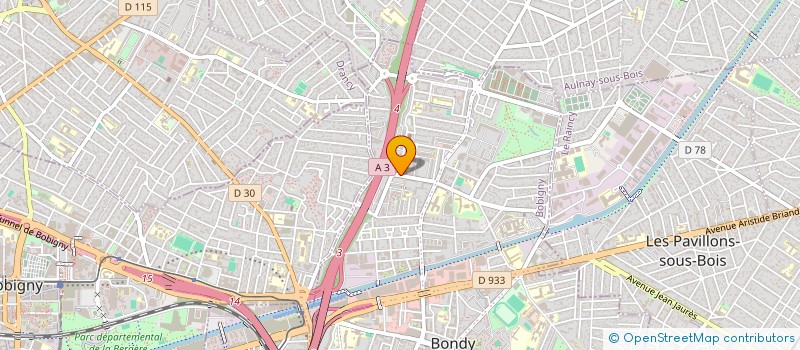 localisation de l'entreprise MONSIEUR ABDELKADER CHERIF  BONDY