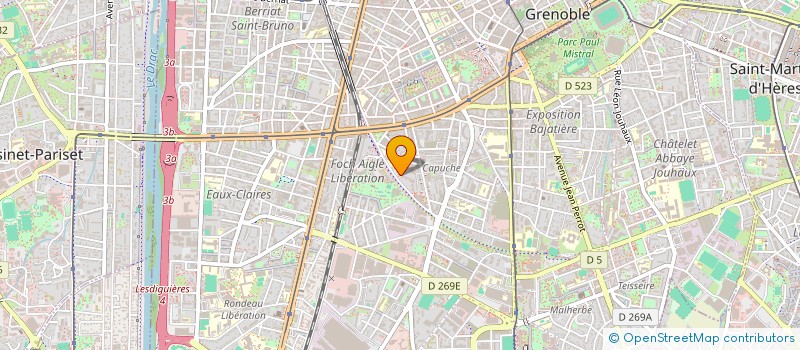 localisation de l'entreprise MONSIEUR ABDELKADER DERRADJI BELLOUM  GRENOBLE