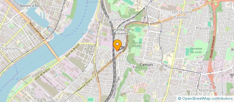 localisation de l'entreprise MONSIEUR ABDELKADER DJILLALI  CENON