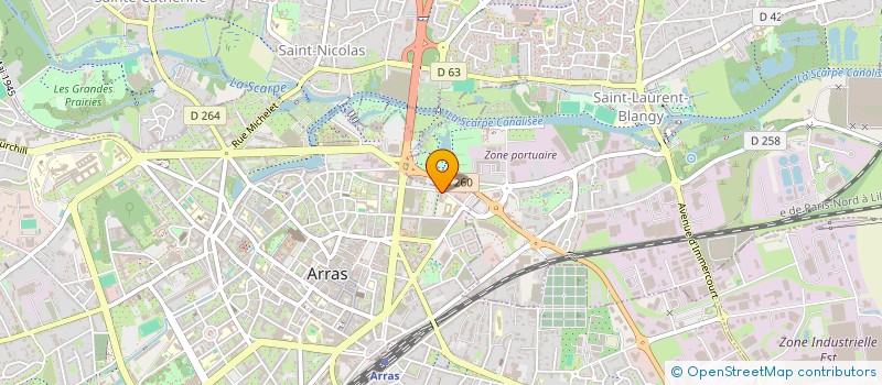 localisation de l'entreprise MONSIEUR ABDELKADER DOUICHER à ARRAS