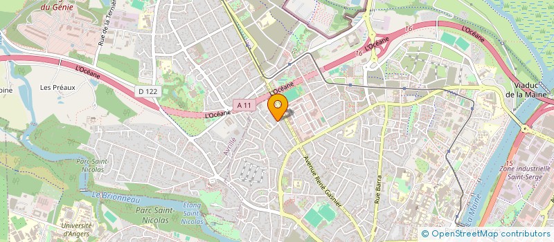 localisation de l'entreprise MONSIEUR ABDELKADER EL-GHALMI ADOUM BELGOTO à ANGERS