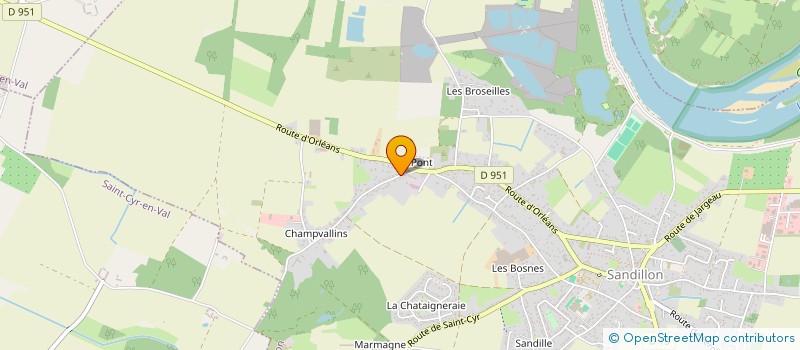 localisation de l'entreprise MONSIEUR ABDELKADER EL HAKIMI à SANDILLON