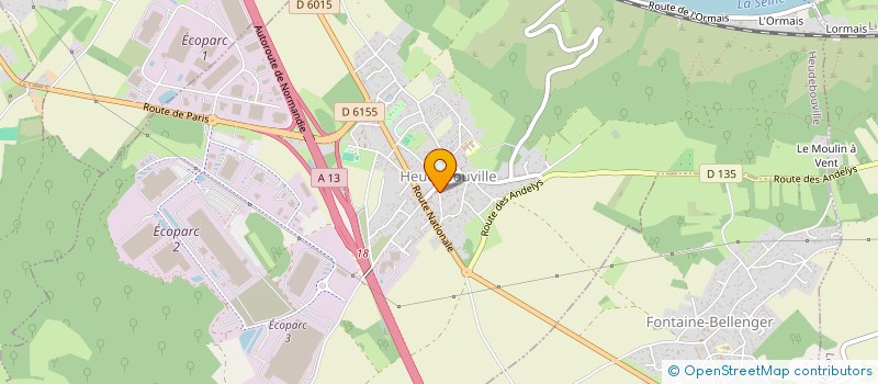 localisation de l'entreprise MONSIEUR ABDELKADER EL HARIM  HEUDEBOUVILLE