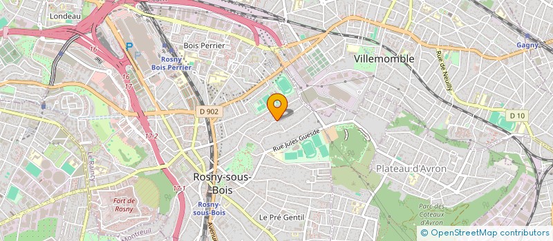 localisation de l'entreprise MONSIEUR ABDELKADER EL-KAFI à ROSNY-SOUS-BOIS
