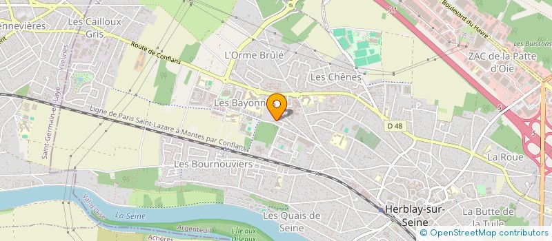 localisation de l'entreprise MONSIEUR ABDELKADER EZZIKOURI  HERBLAY-SUR-SEINE