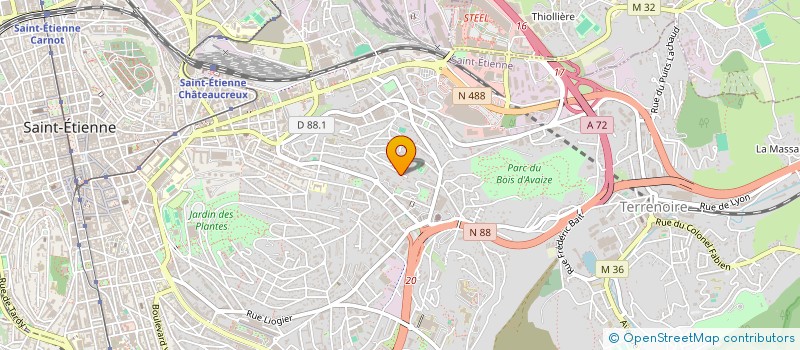 localisation de l'entreprise MONSIEUR ABDELKADER FAHEM  SAINT-ETIENNE