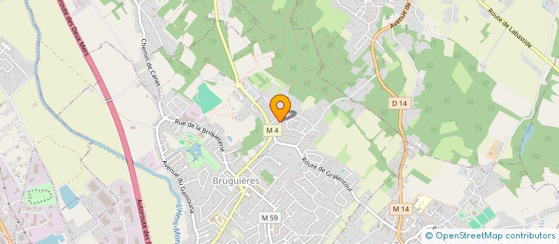 localisation de l'entreprise MONSIEUR ABDELKADER GARMA  BRUGUIERES