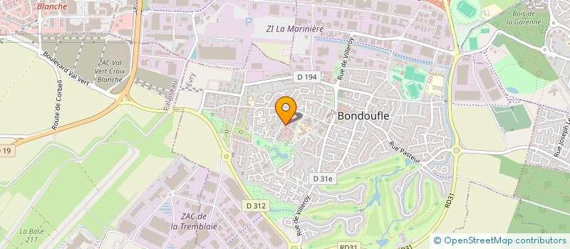 localisation de l'entreprise MONSIEUR ABDELKADER GHERIB  BONDOUFLE