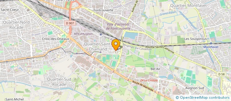 localisation de l'entreprise MONSIEUR ABDELKADER GUEDIM  AVIGNON