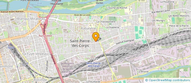 localisation de l'entreprise MONSIEUR ABDELKADER GUERRAOUI  SAINT-PIERRE-DES-CORPS