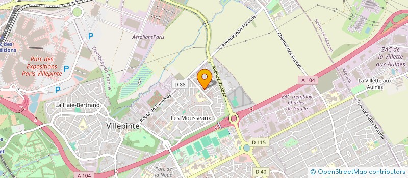 localisation de l'entreprise MONSIEUR ABDELKADER HADDOU  VILLEPINTE
