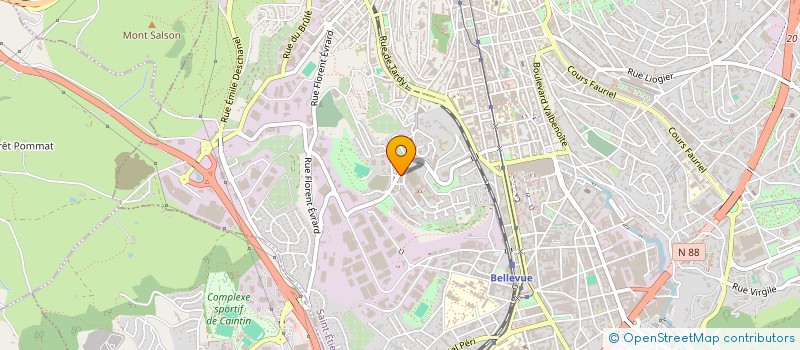 localisation de l'entreprise MONSIEUR ABDELKADER HADIDI  SAINT-ETIENNE