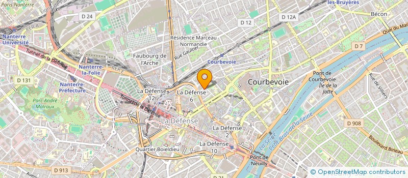 localisation de l'entreprise MONSIEUR ABDELKADER HADJ KADDOUR à COURBEVOIE