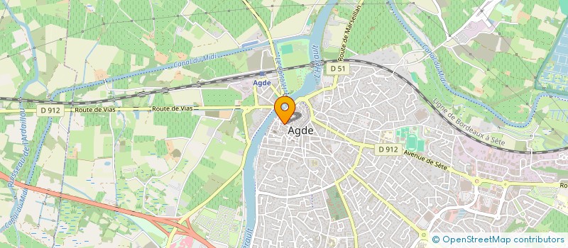 localisation de l'entreprise MONSIEUR ABDELKADER HADJADJ à AGDE