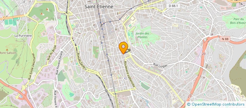 localisation de l'entreprise MONSIEUR ABDELKADER HAGI  SAINT-ETIENNE