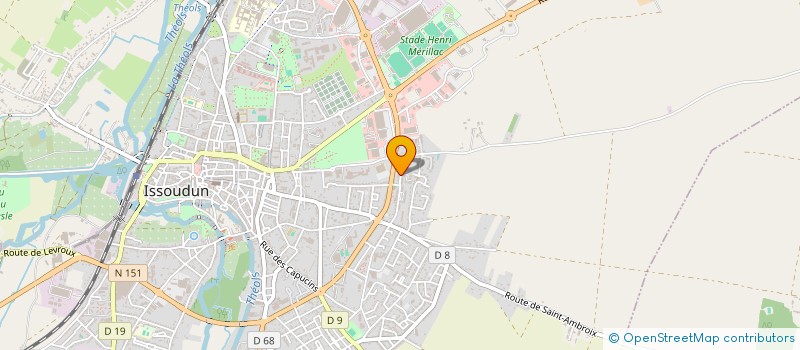localisation de l'entreprise MONSIEUR ABDELKADER HALLAH à ISSOUDUN