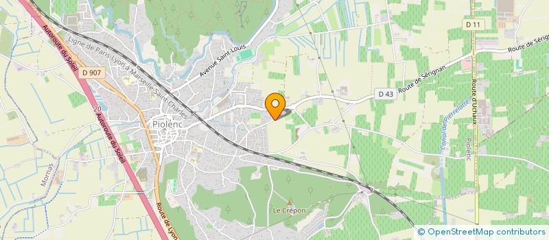 localisation de l'entreprise MONSIEUR ABDELKADER HAMMOUCH  PIOLENC