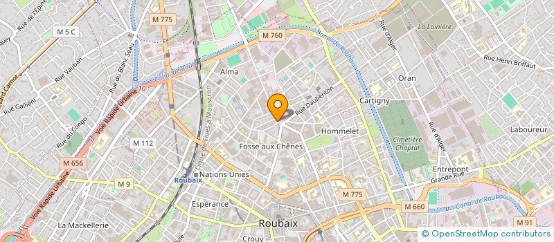 localisation de l'entreprise MONSIEUR ABDELKADER HARIZI  ROUBAIX