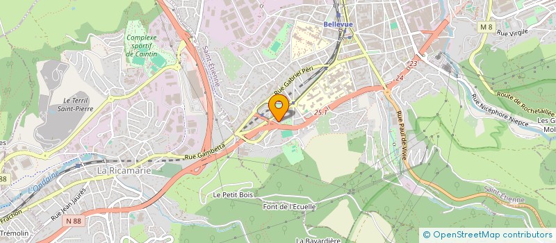 localisation de l'entreprise MONSIEUR ABDELKADER KAMBOUR  SAINT-ETIENNE