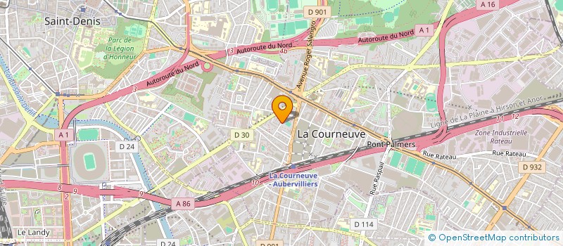 localisation de l'entreprise MONSIEUR ABDELKADER KHAZZANI à LA COURNEUVE