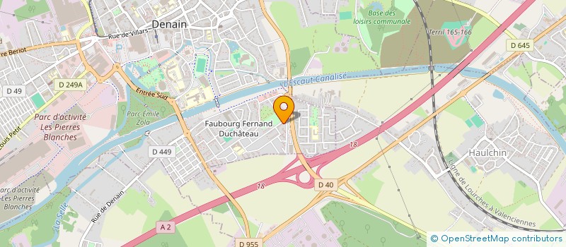 localisation de l'entreprise MONSIEUR ABDELKADER KHERCHAOUI  DENAIN