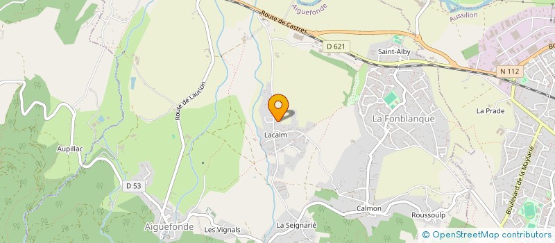 localisation de l'entreprise MONSIEUR ABDELKADER KLOUCHI  AIGUEFONDE