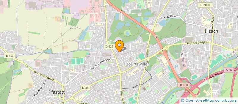 localisation de l'entreprise MONSIEUR ABDELKADER LAHMEUR  KINGERSHEIM