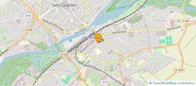 localisation de l'entreprise MONSIEUR ABDELKADER MADANI à SAINT-QUENTIN