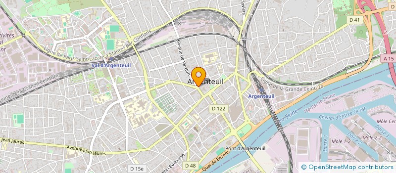 localisation de l'entreprise MONSIEUR ABDELKADER MANSOURI  ARGENTEUIL