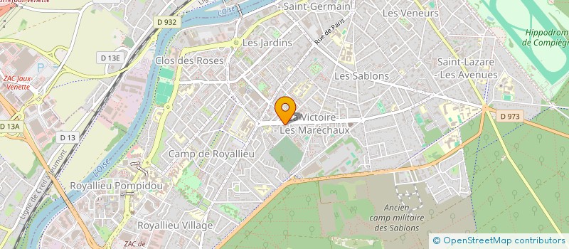 localisation de l'entreprise MONSIEUR ABDELKADER MERABET  COMPIEGNE