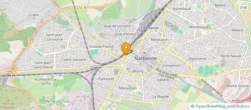 localisation de l'entreprise MONSIEUR ABDELKADER MESSAOUDI  NARBONNE