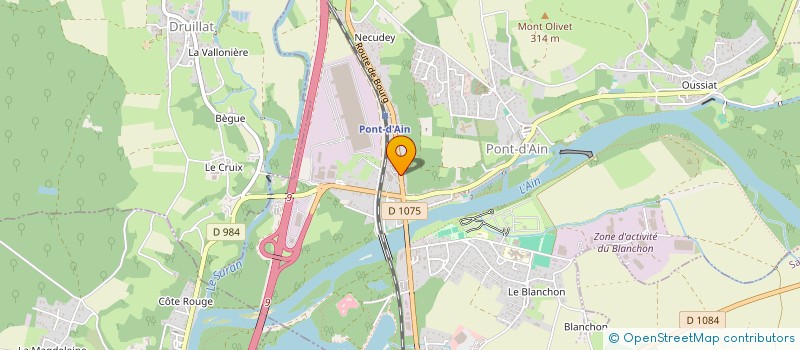 localisation de l'entreprise MONSIEUR ABDELKADER MORKACHE  PONT-D'AIN