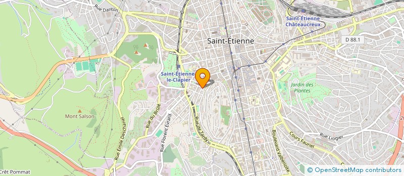 localisation de l'entreprise MONSIEUR ABDELKADER MOUSSA  SAINT-ETIENNE