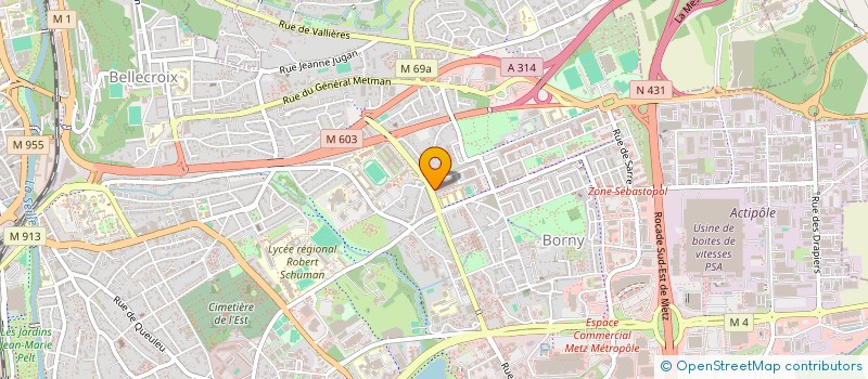 localisation de l'entreprise MONSIEUR ABDELKADER NADHER  METZ