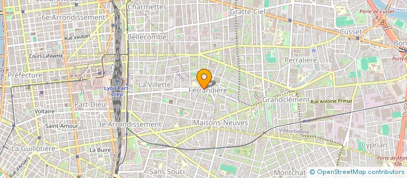 localisation de l'entreprise MONSIEUR ABDELKADER OUDDANE  VILLEURBANNE