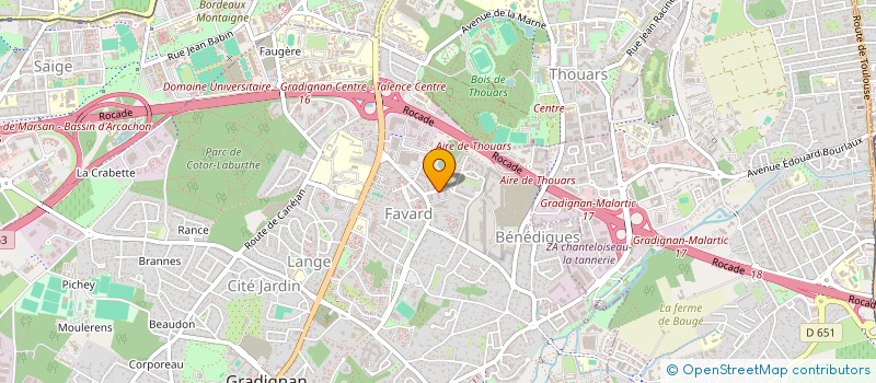 localisation de l'entreprise MONSIEUR ABDELKADER OUELALI à GRADIGNAN