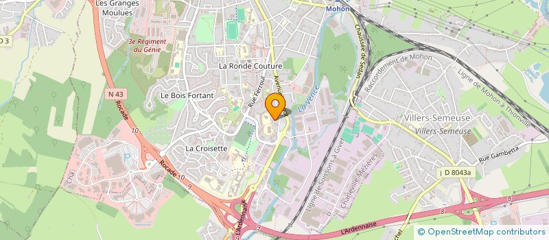 localisation de l'entreprise MONSIEUR ABDELKADER RAFIF  CHARLEVILLE-MEZIERES