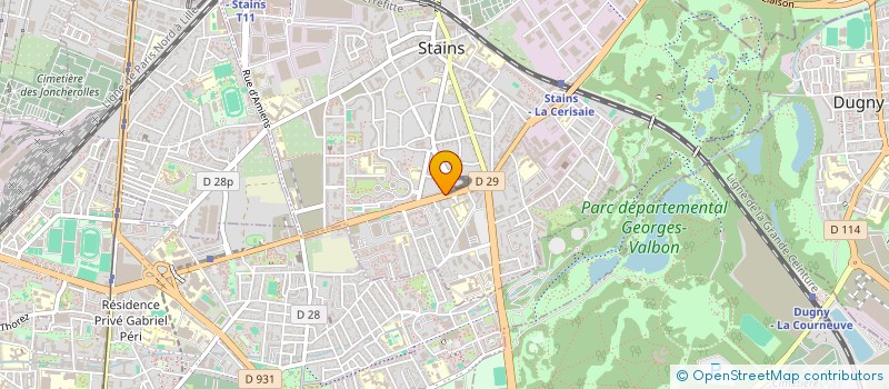 localisation de l'entreprise MONSIEUR ABDELKADER RIAHI à STAINS