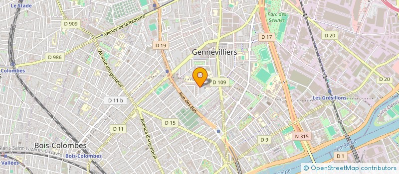 localisation de l'entreprise MONSIEUR ABDELKADER SAIDI  GENNEVILLIERS