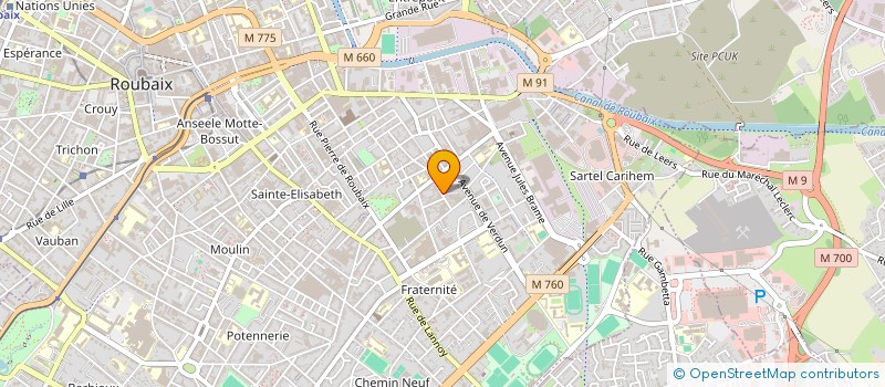 localisation de l'entreprise MONSIEUR ABDELKADER SENAICI  ROUBAIX