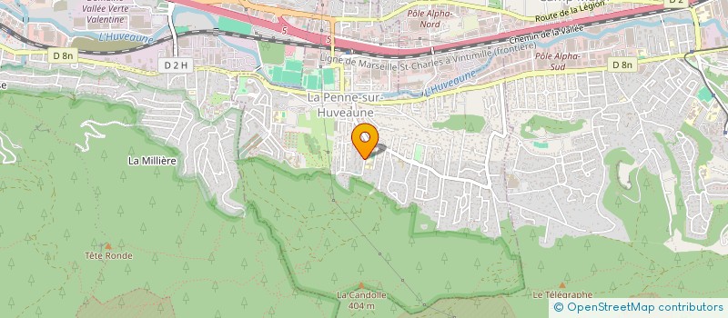 localisation de l'entreprise MONSIEUR ABDELKADER SID-ELHADJ  LA PENNE-SUR-HUVEAUNE