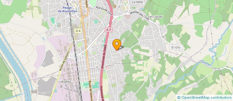 localisation de l'entreprise MONSIEUR ABDELKADER SOUIDI  ROUSSILLON