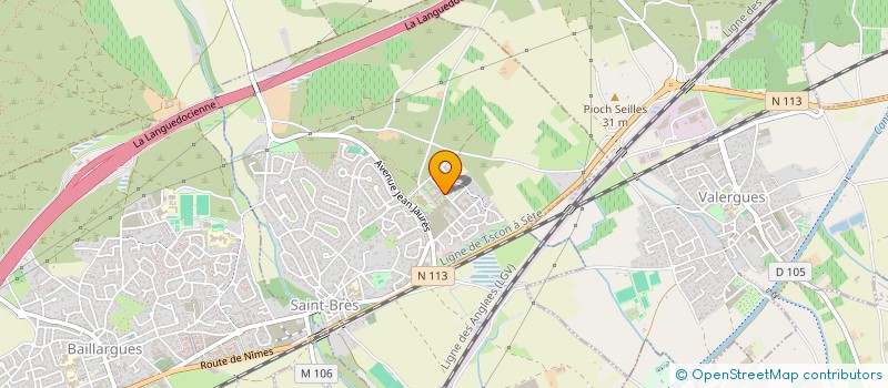 localisation de l'entreprise MONSIEUR ABDELKADER TEGGAR  SAINT-BRES