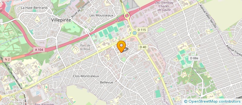 localisation de l'entreprise MONSIEUR ABDELKADER TIROUFINE  VILLEPINTE