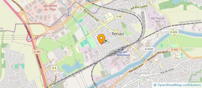 localisation de l'entreprise MONSIEUR ABDELKADER TOUMI  PERSAN