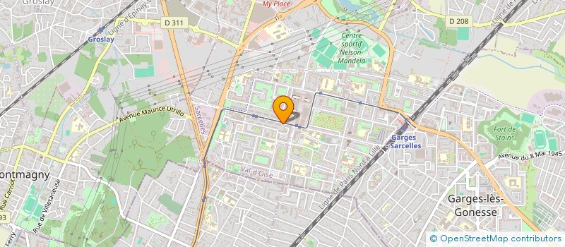 localisation de l'entreprise MONSIEUR ABDELKADER ZANE  SARCELLES